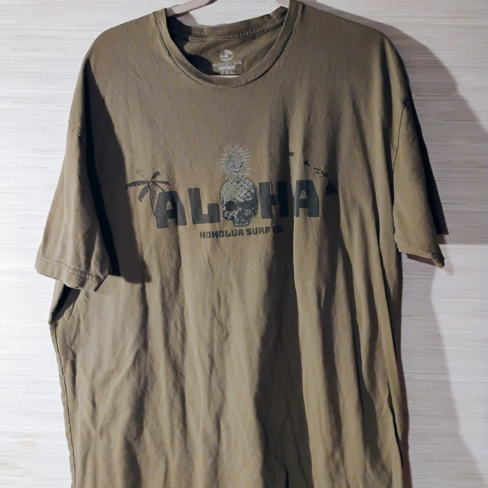 Olive Green Honolua Men's T-Shirt 2XL